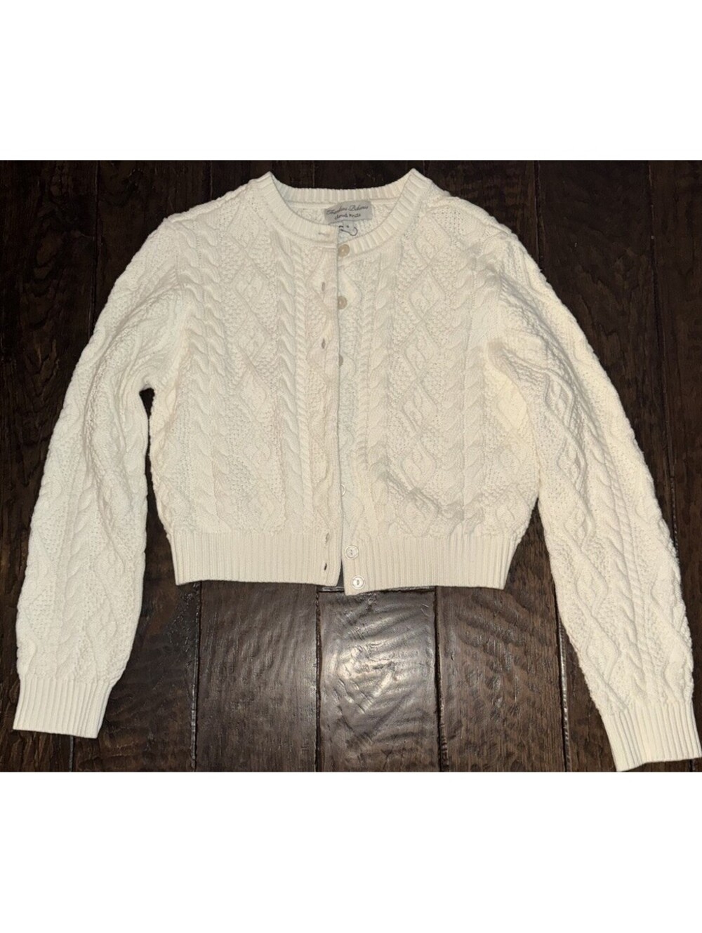 SOLD OUT - NEW Frankies Bikinis Marley Honeymoon Cable Knit Cardigan Medium NWOT